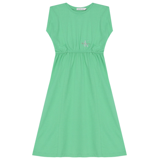 Monogram Offplaced Midi Ss Dress Neptunes Wave / 10