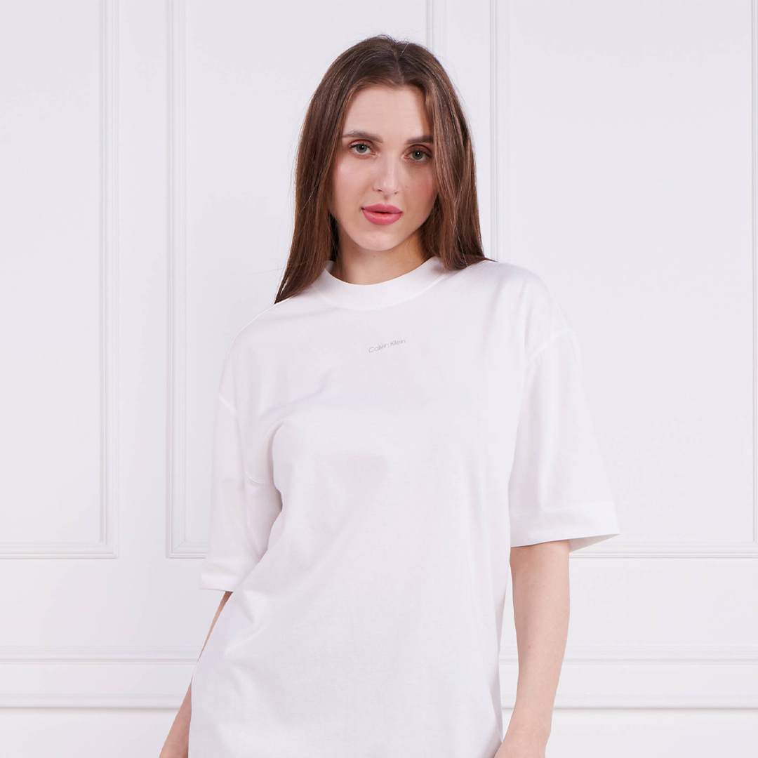 Pw - Relaxed Fit T-Shirt Dress Bright White / L