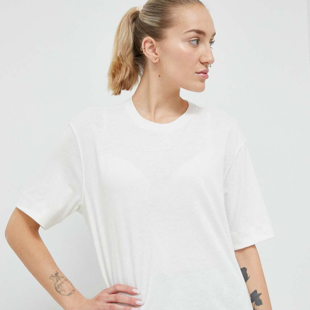 Pw - Ss T-Shirt (Relaxed) White Suede / L