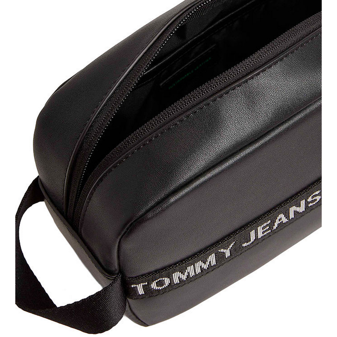 Jm Essential Leather Washbag BLACK / OS