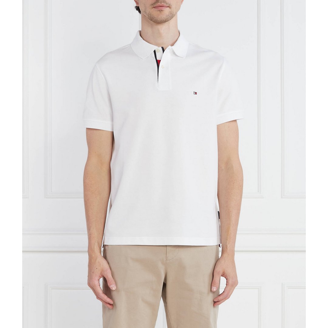 Lag Under Placket Reg Polo WHITE / L