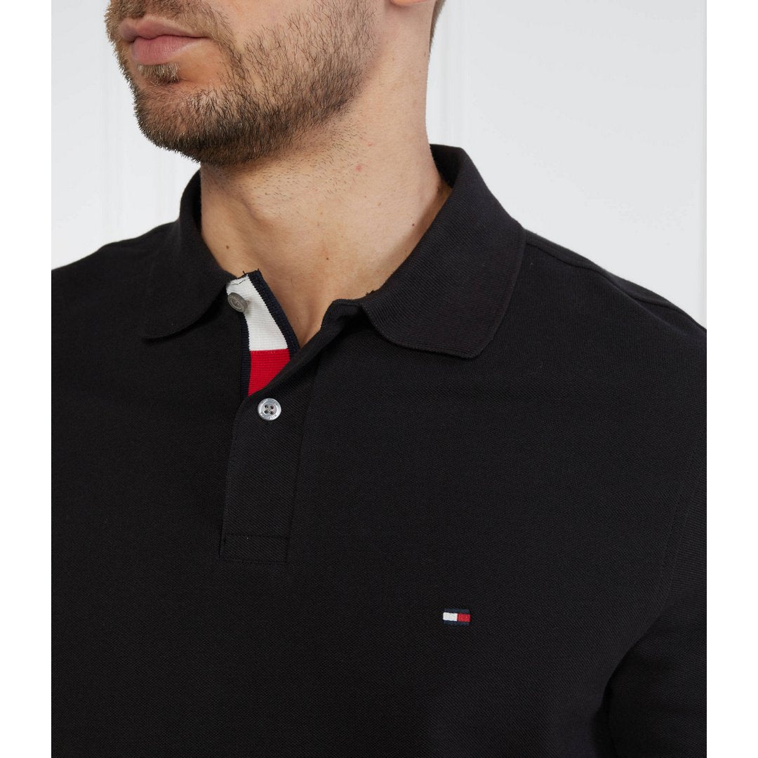 Lag Under Placket Reg Polo BLACK / L