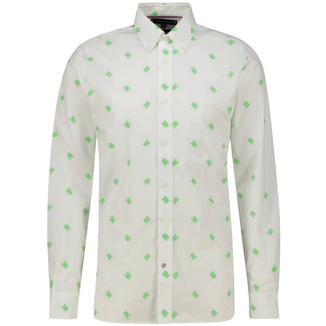 Spaced Out Monogram Rf Shirt Ecru / Spring Lime / M