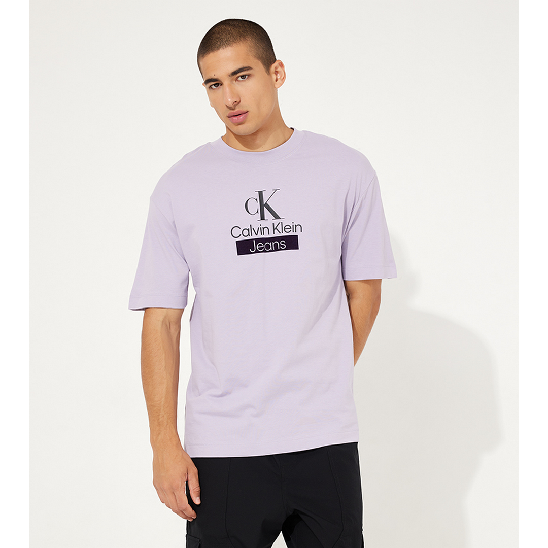 Tacked Archival Tee Lavender Aura / L