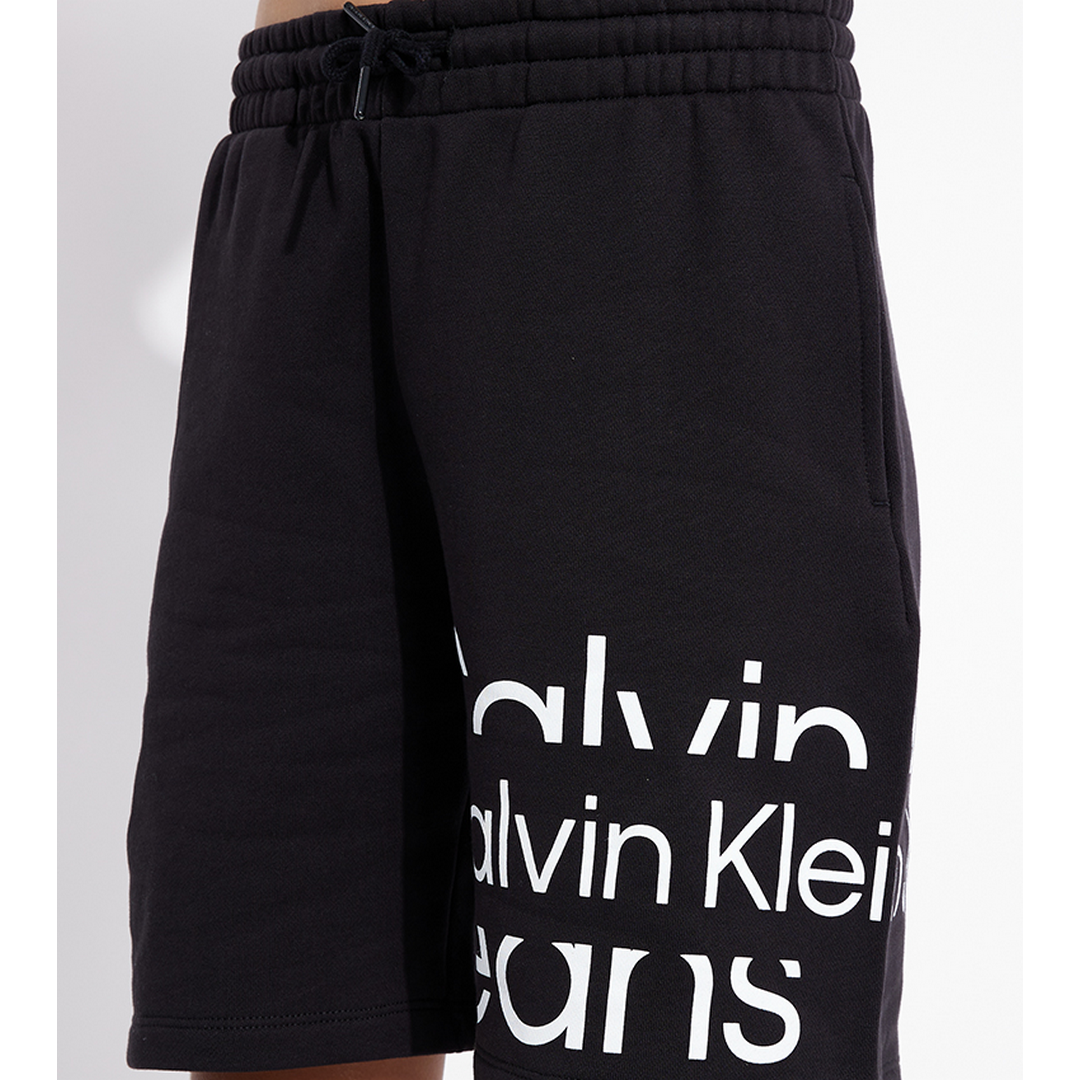 Lown-Up Logo Jogger Shorts CK BLACK / 8