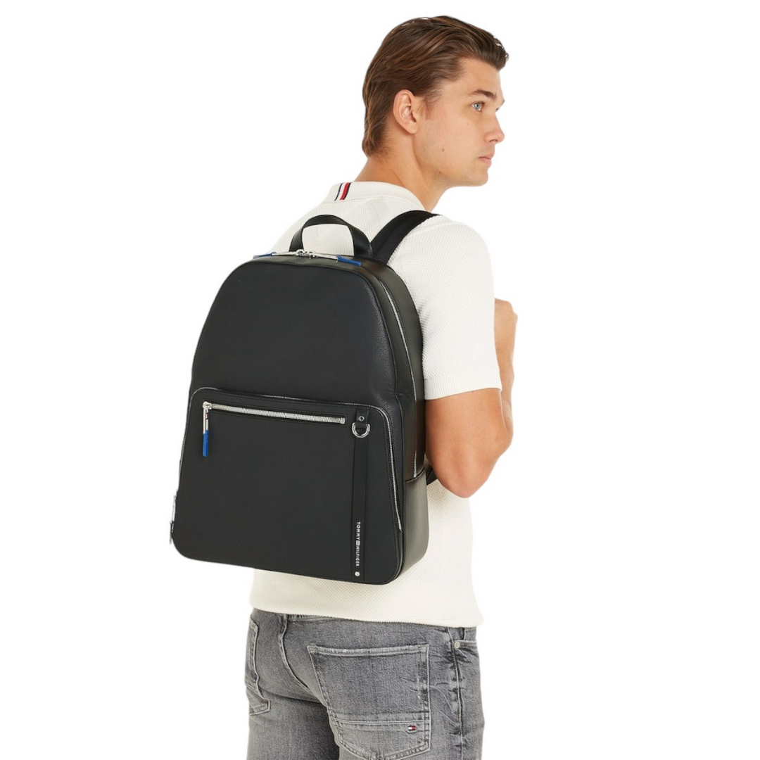 H Business Leather Backpack BLACK / OS