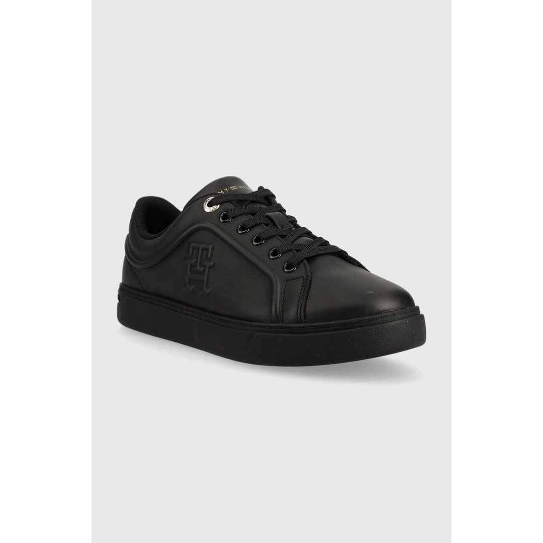 Asual Leather Cupsole Sneaker Triple Black / 36