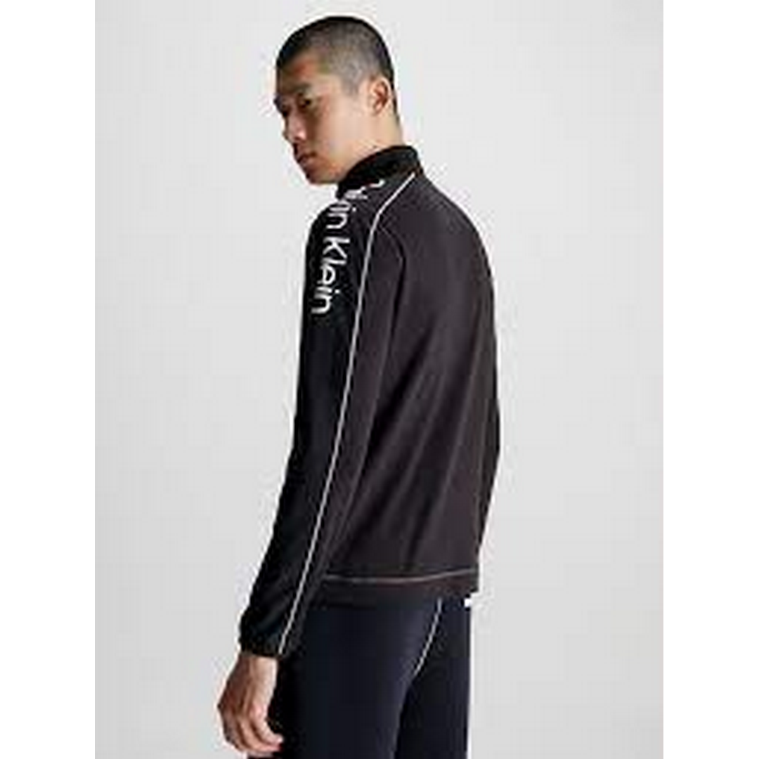 Pw - 1/4 Zip Ls Top Black Beauty / L