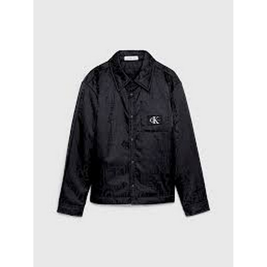 Debossed Padded Overshirt CK BLACK / 10