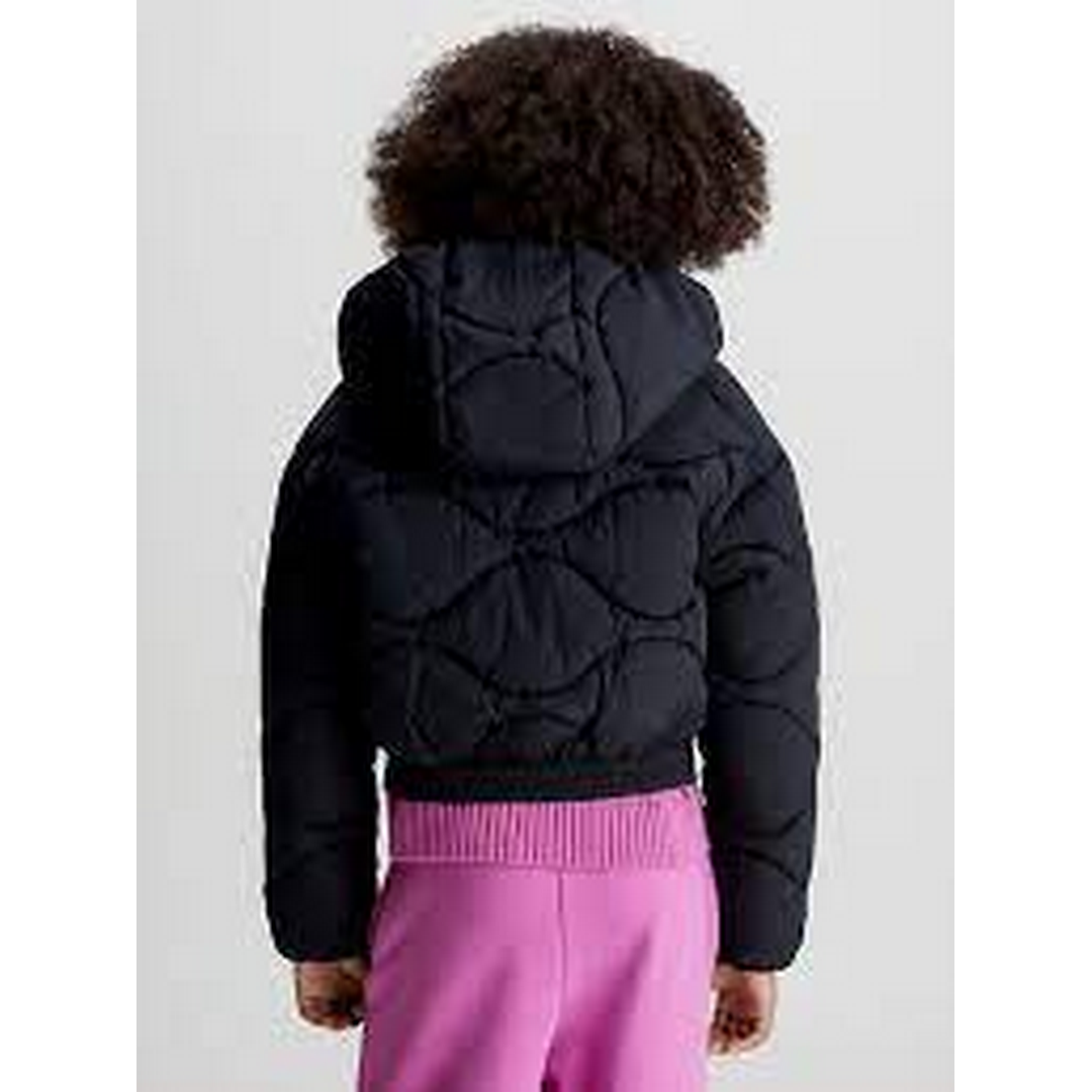 Colour Block Puffer Jacket CK BLACK / 10