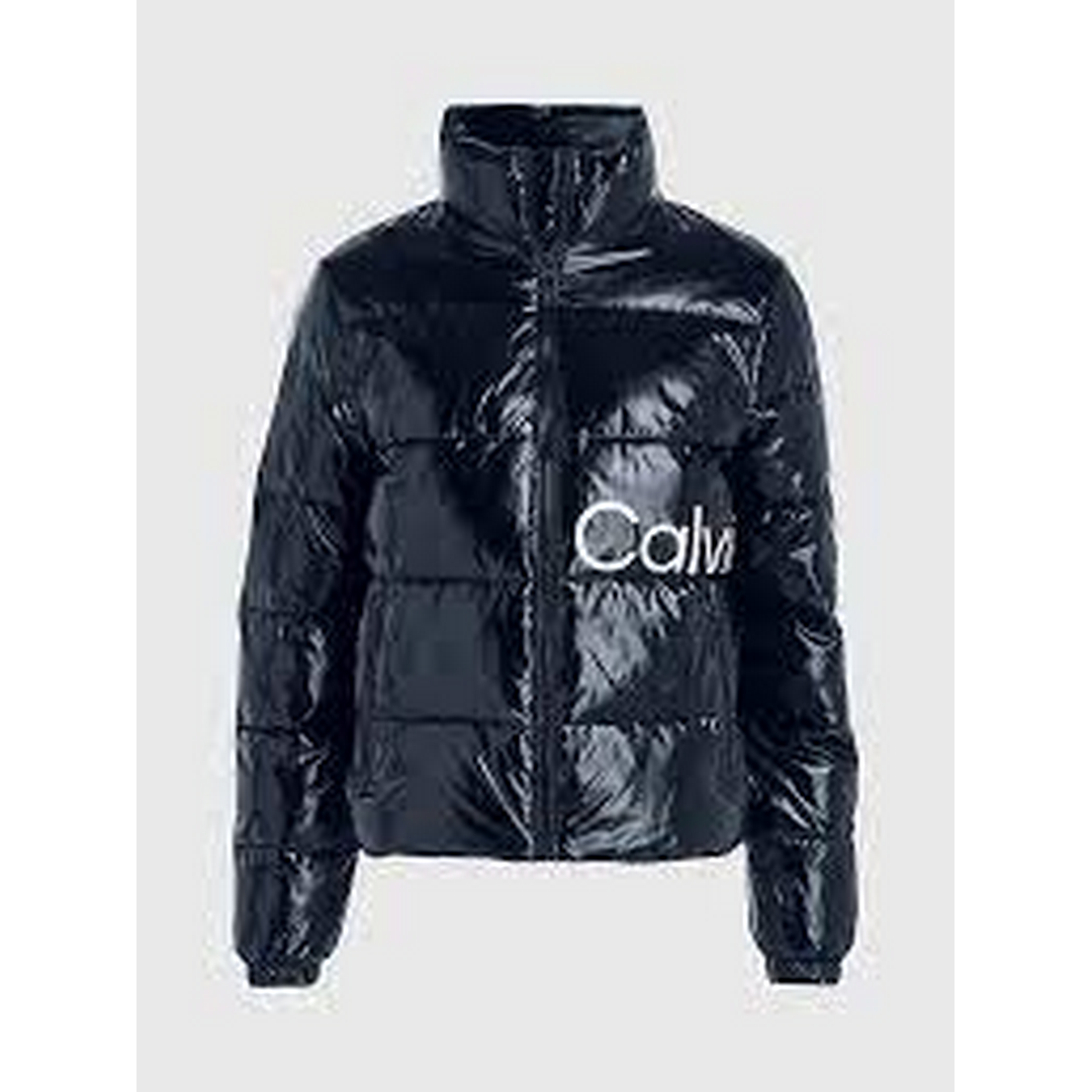 Shiny Short Fitted Jacket CK BLACK / L