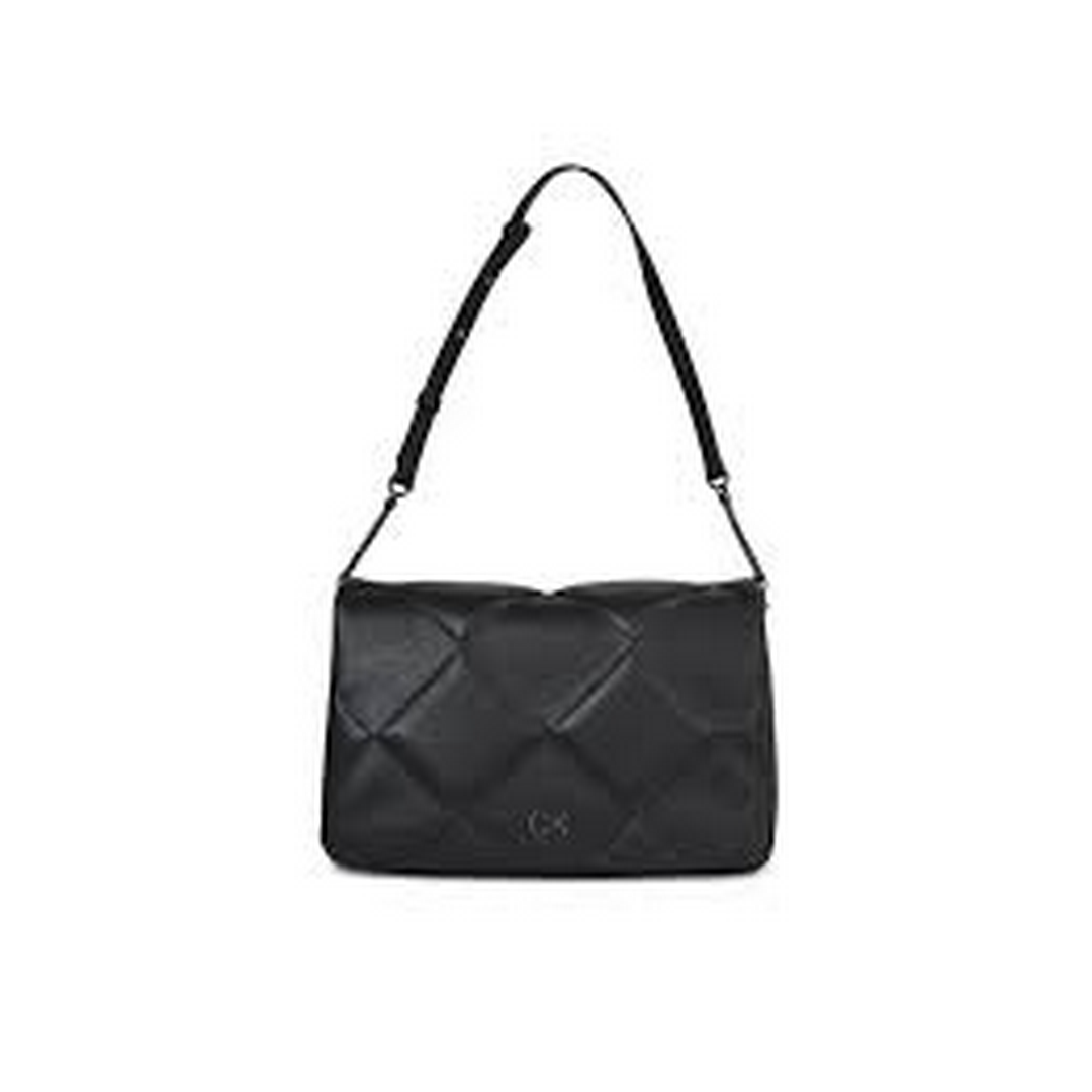 Re-Lock Quilt Shoulder Bag Lg CK BLACK / OS