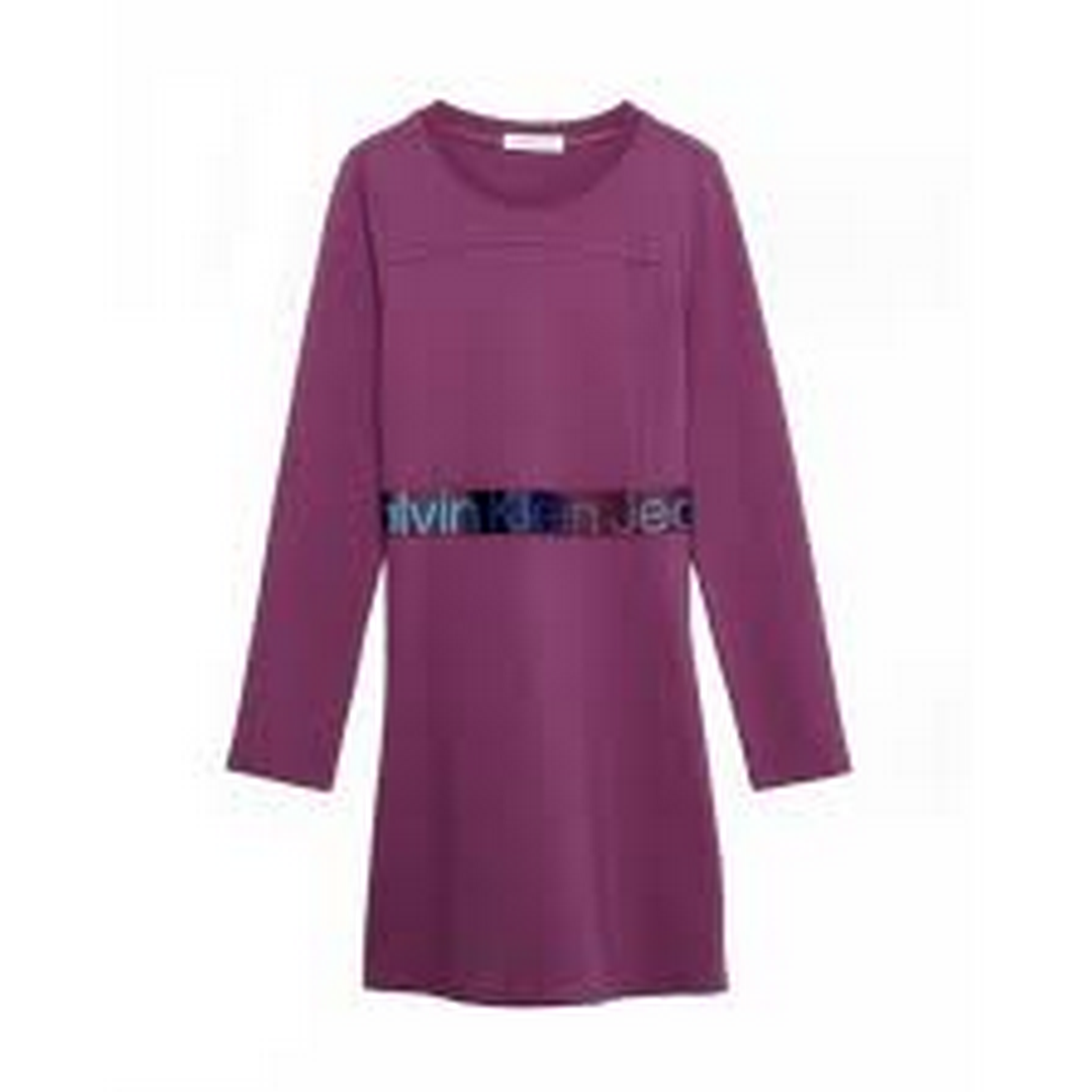 Punto Tape Ls Dress Amaranth / 10