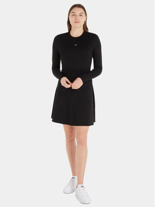 Tjw Ls Fit & Flare Dress Black / L