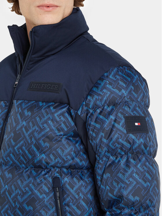 New York Monogram Prt Puffer Jkt Monogram Allover Navy / L