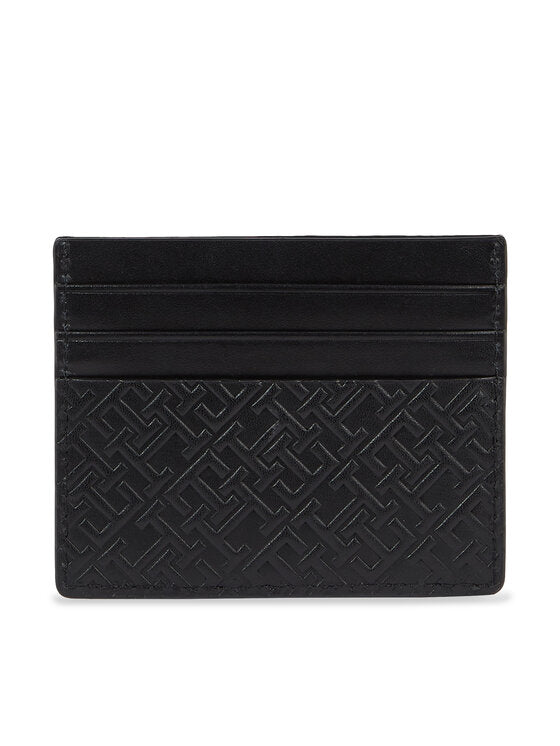 Th Monogram Leather Cc Holder Black / OS