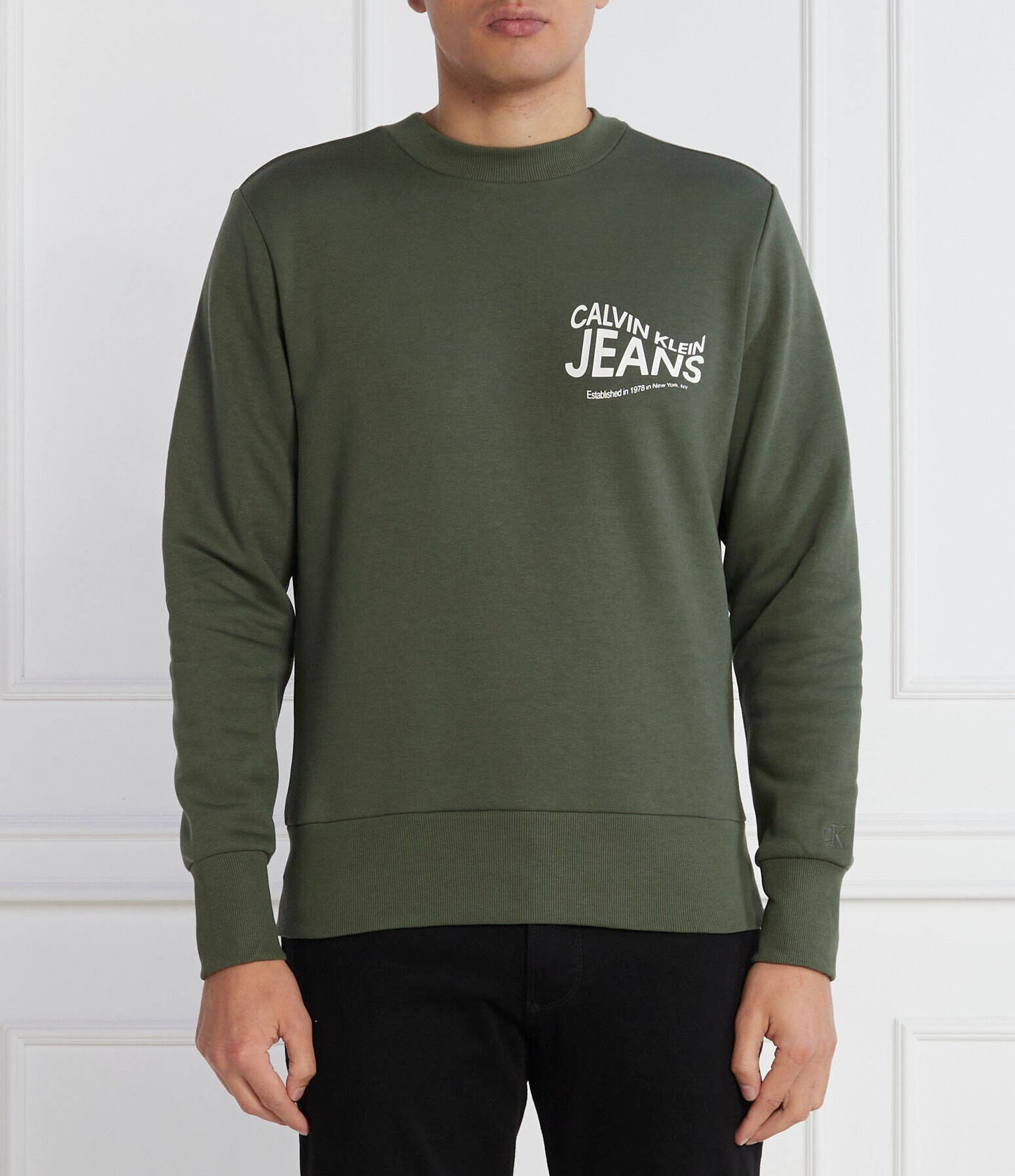 Future Motion Graphic Crew Neck Thyme / L