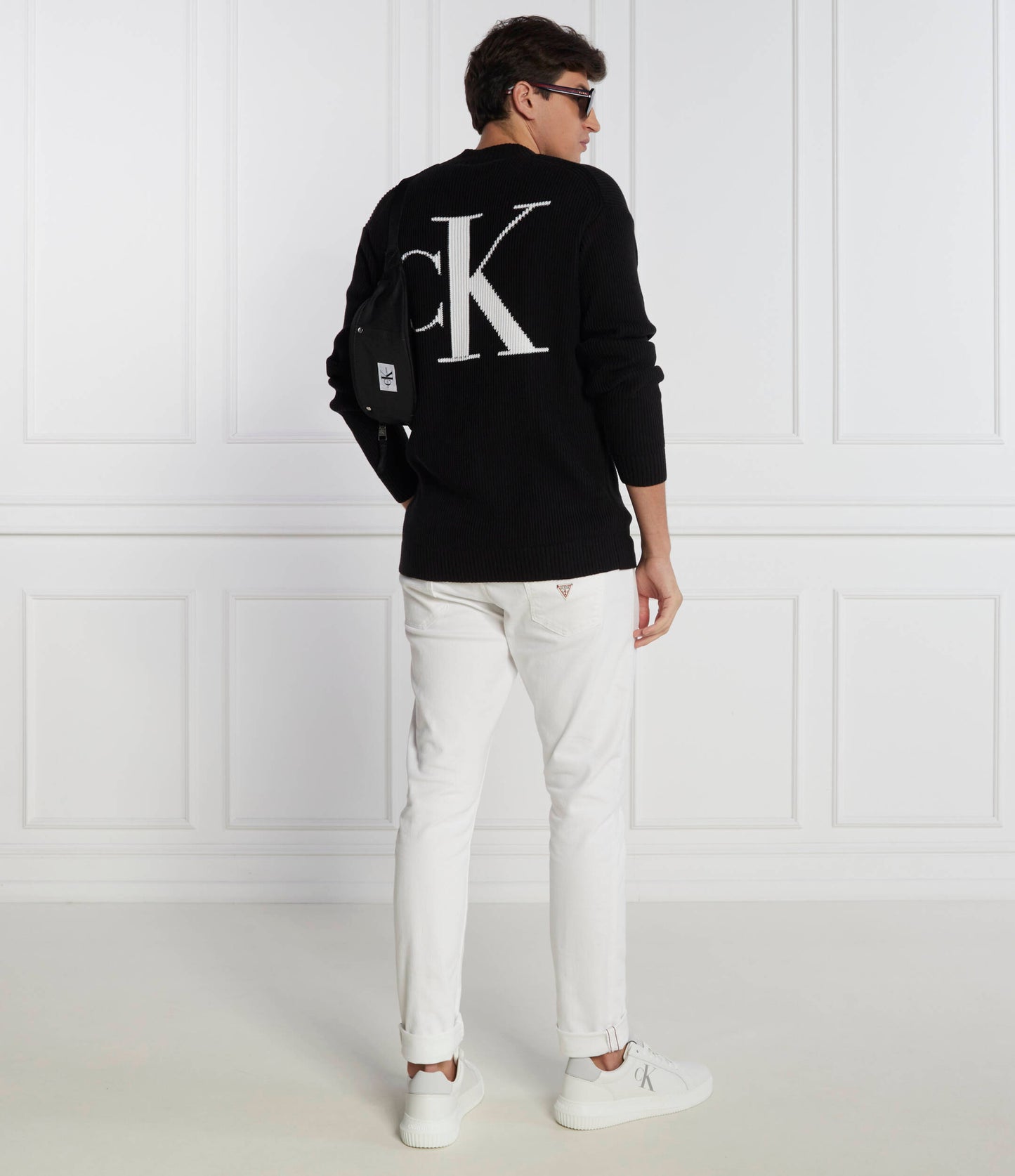 Blown Up Ck Mock Sweater Ck Black / L