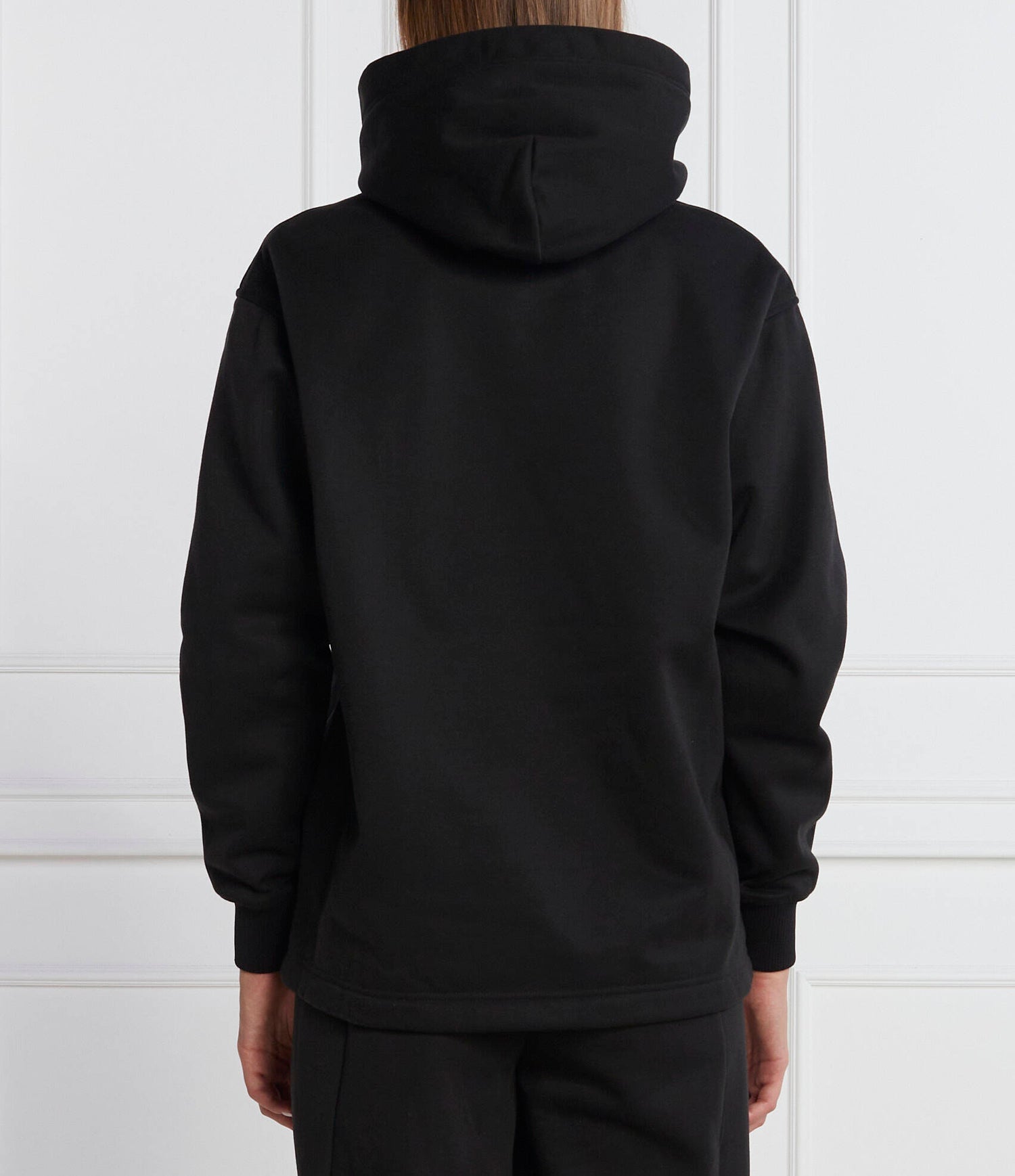 Logo Drawcord Hoodie Ck Black/Bright White / S