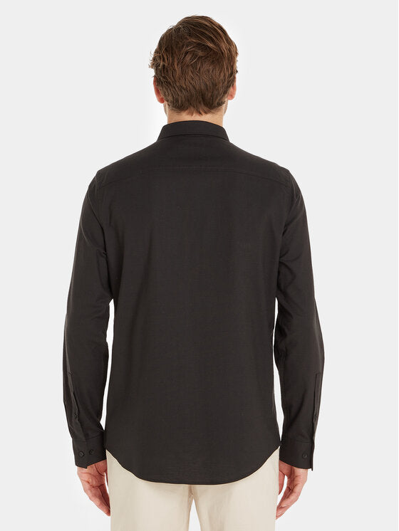 Oxford Stretch Regular Fit Shirt Ck Black / L