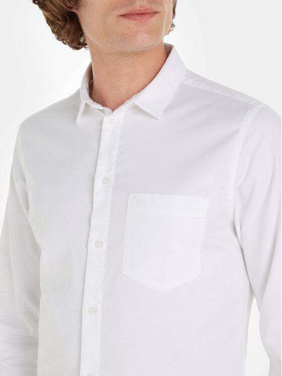 Oxford Stretch Regular Fit Shirt Bright White / L