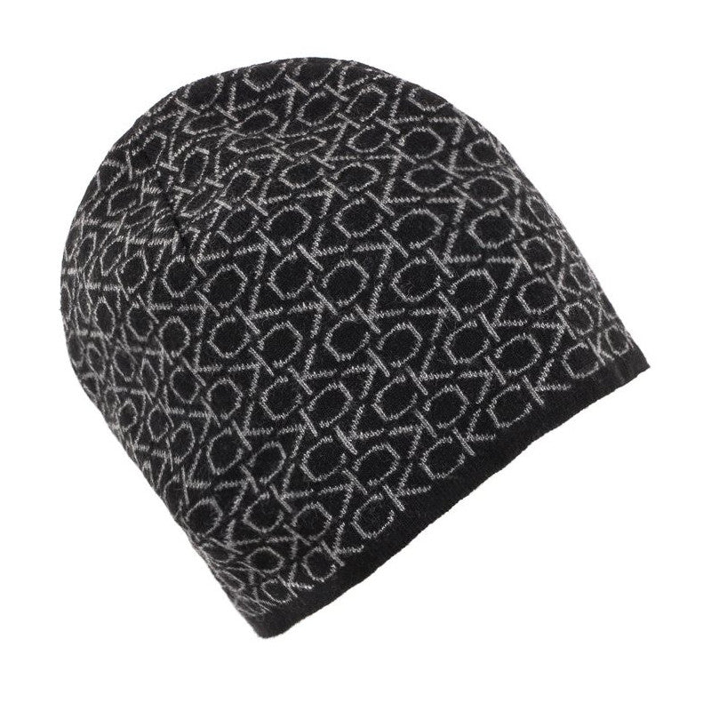 Ck Monogram Wool No Fold Beanie Ck Black / OS