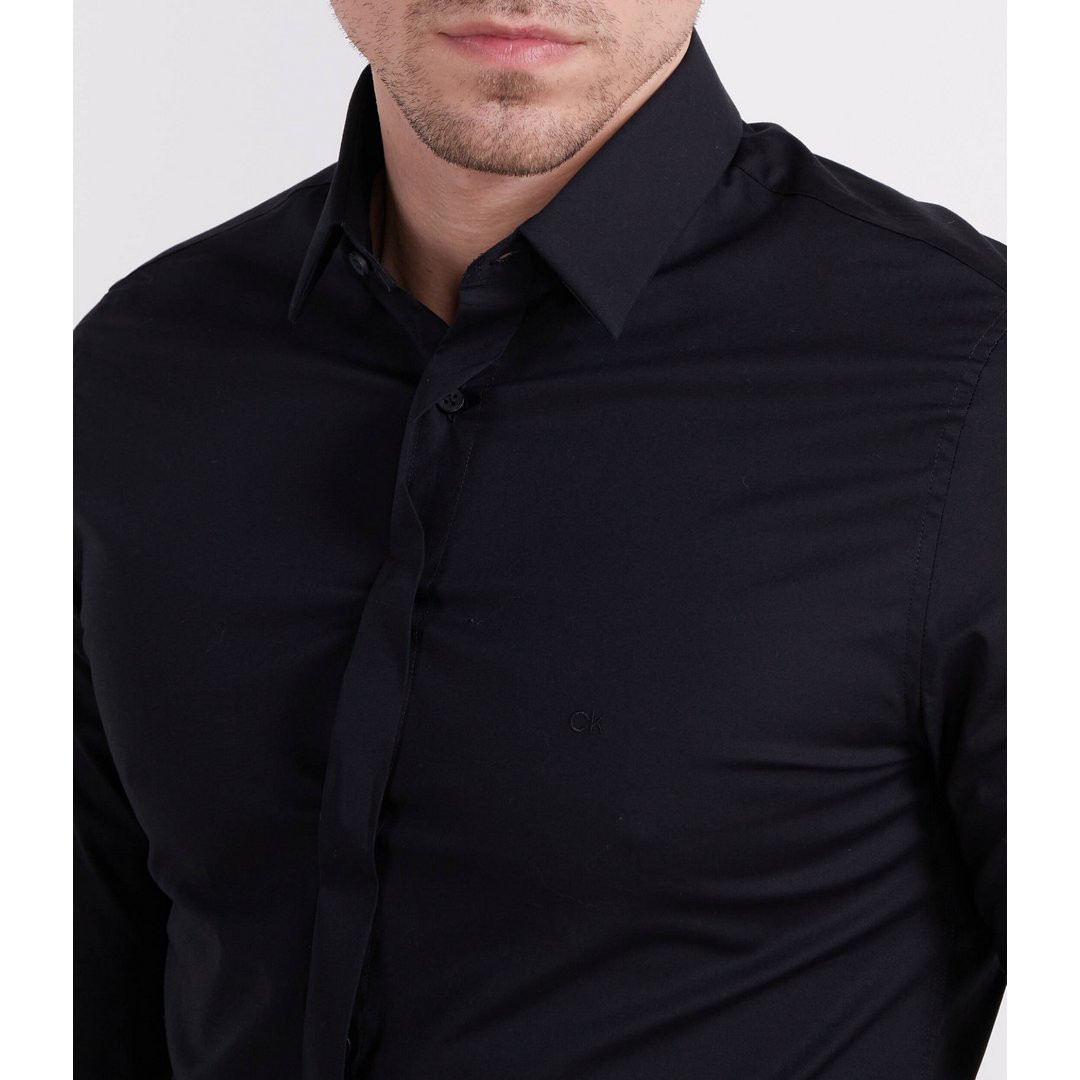 Poplin Hp Extra Slim Shirt Black / 42