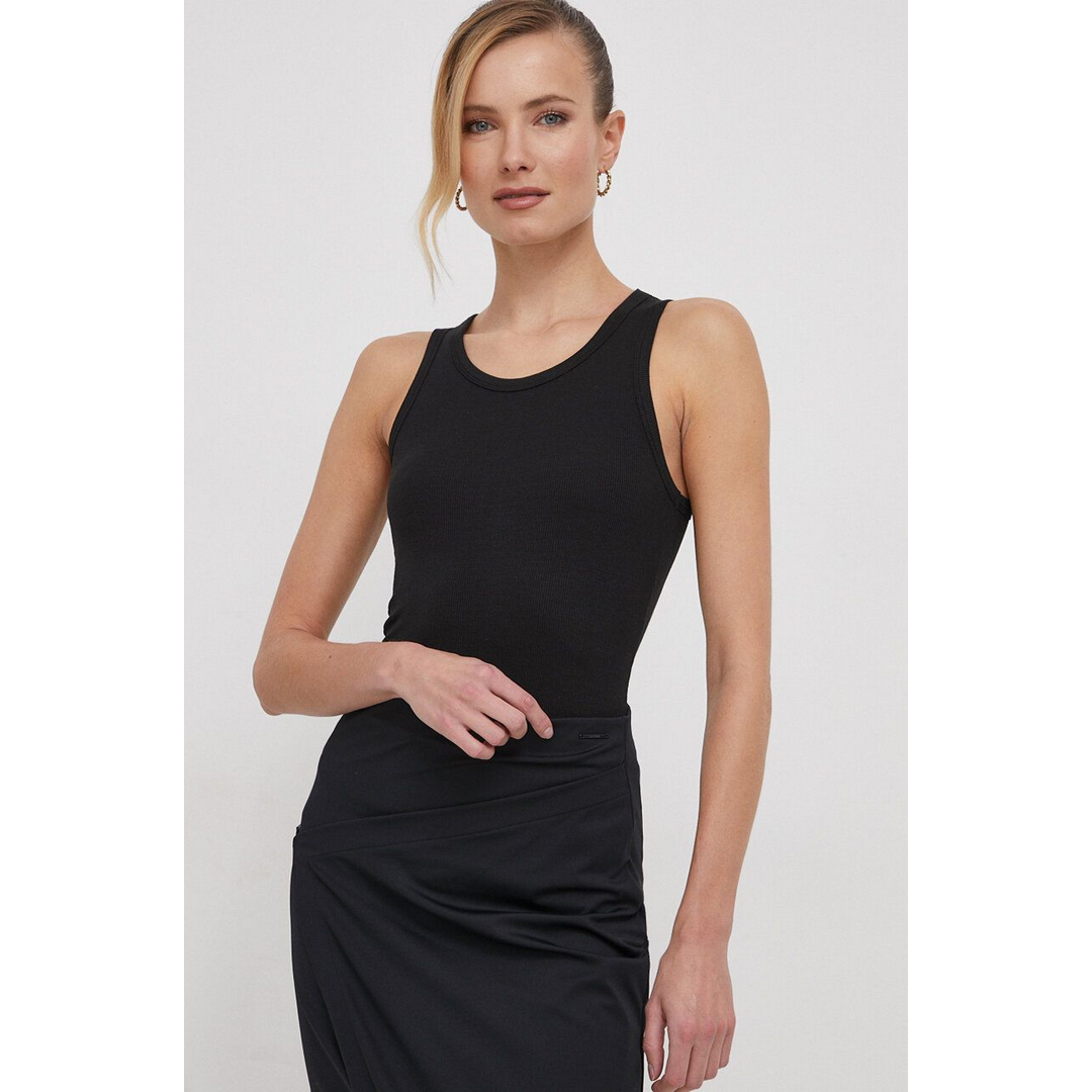 MODAL RIB TANK TOP Ck Black / L