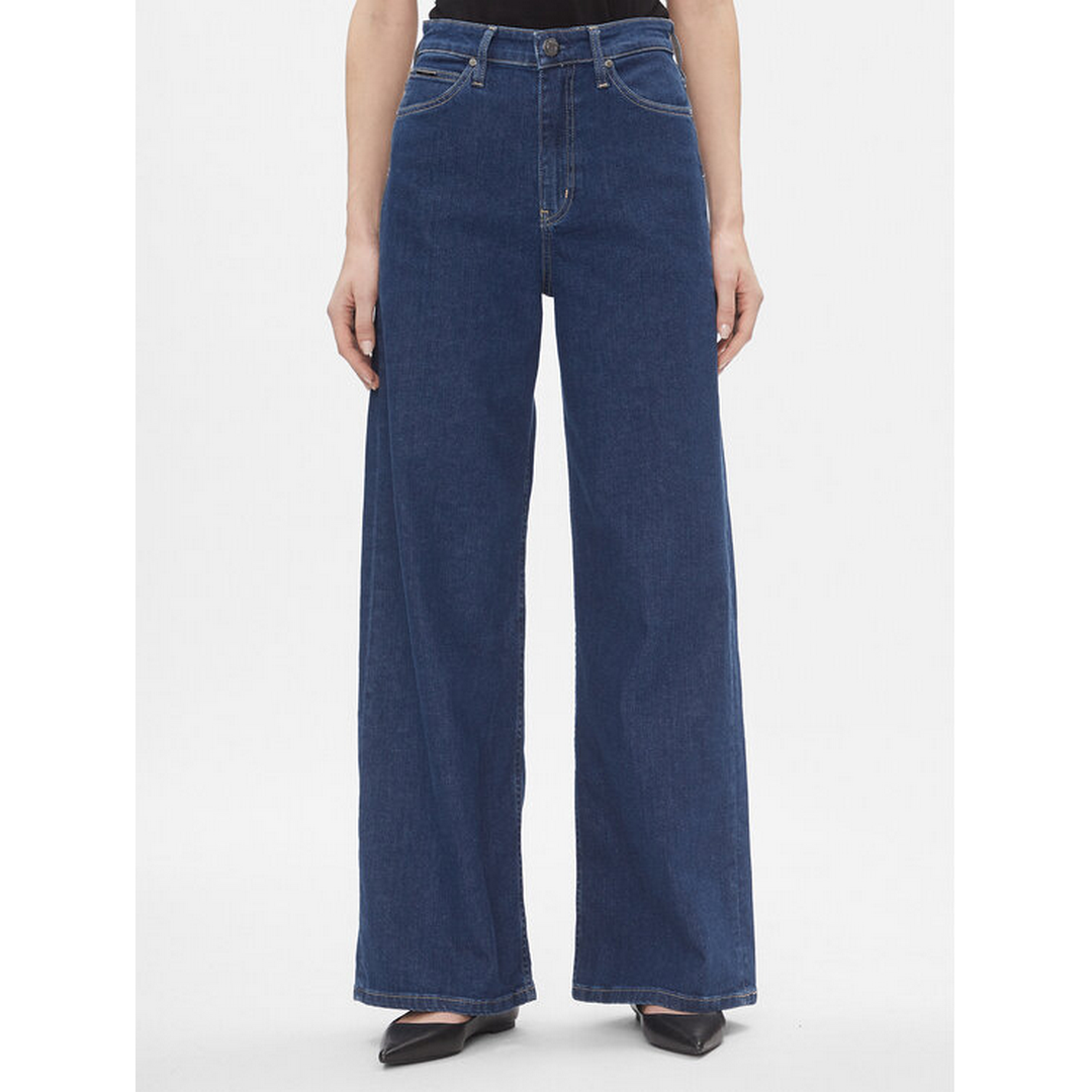 HIGH RISE  WIDE - MID BLUE Denim Light / 3027