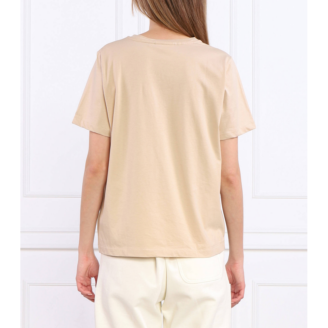 SMOOTH COTTON CREW NECK TEE SS Sandstone Beige / L