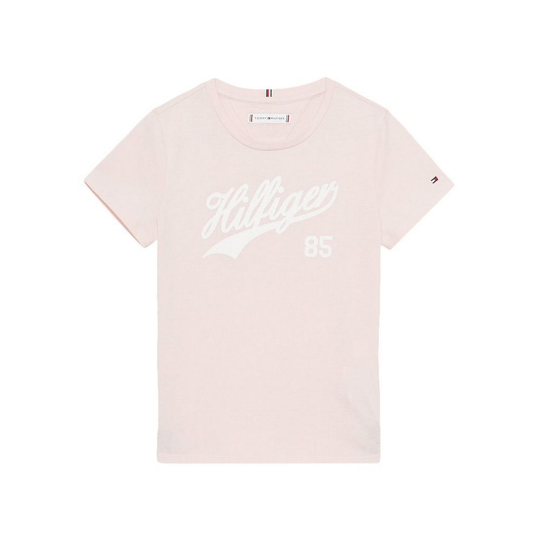 HILFIGER SCRIPT TEE S/S Whimsy Pink / 10