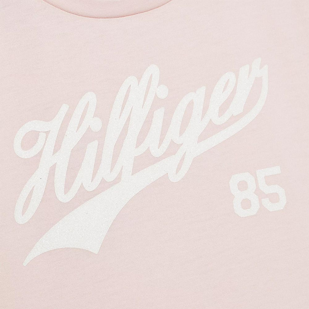 HILFIGER SCRIPT TEE S/S Whimsy Pink / 10