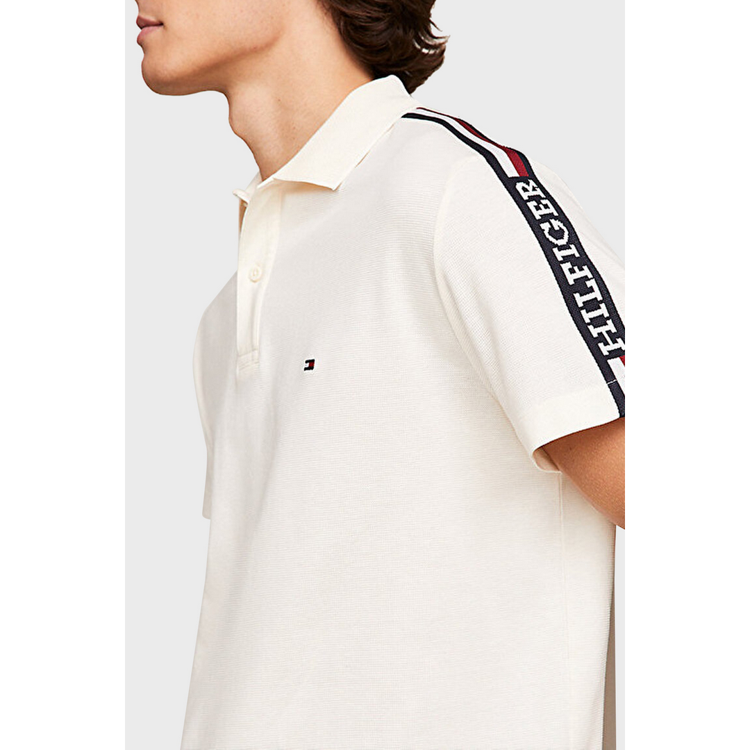 GLOBAL STRIPE MONOTYPE REG POLO Calico / L