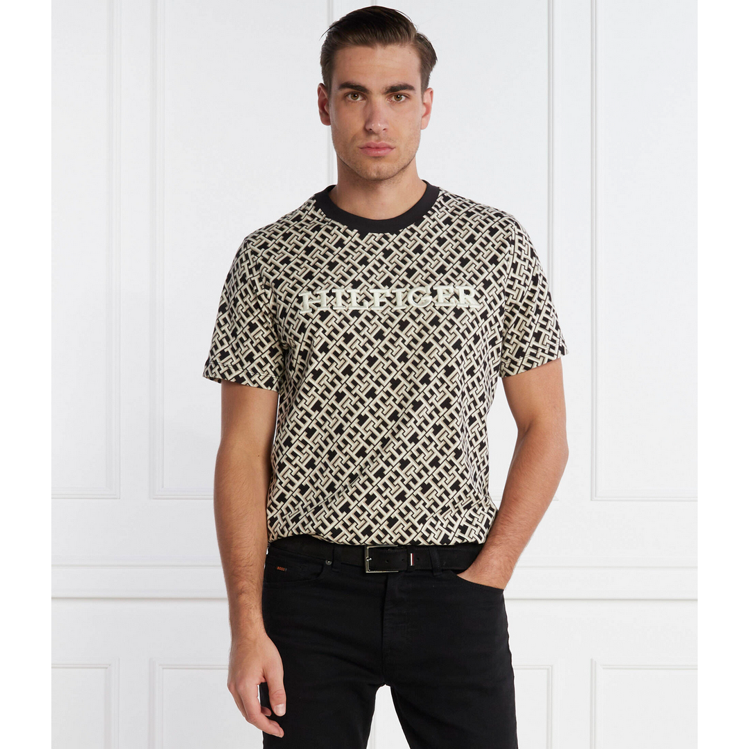 AOP MONOTYPE TEE Black / L