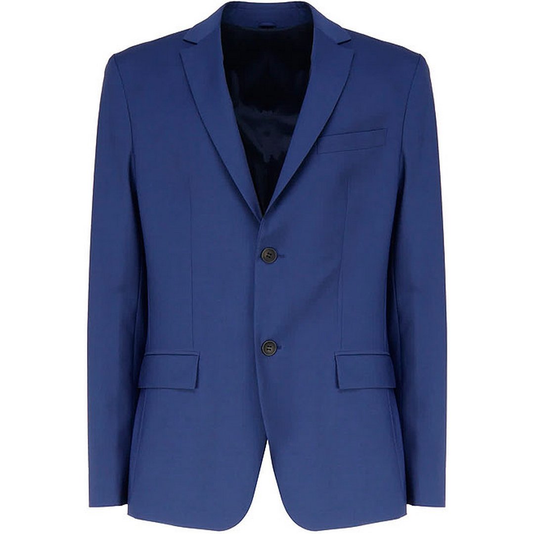 Modern Wool Blend Regular Blazer Slate Blue / 50