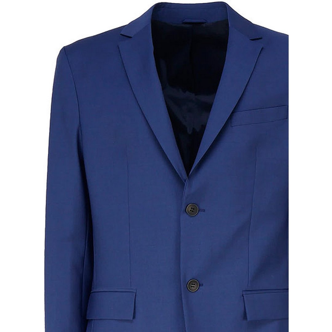 Modern Wool Blend Regular Blazer Slate Blue / 50