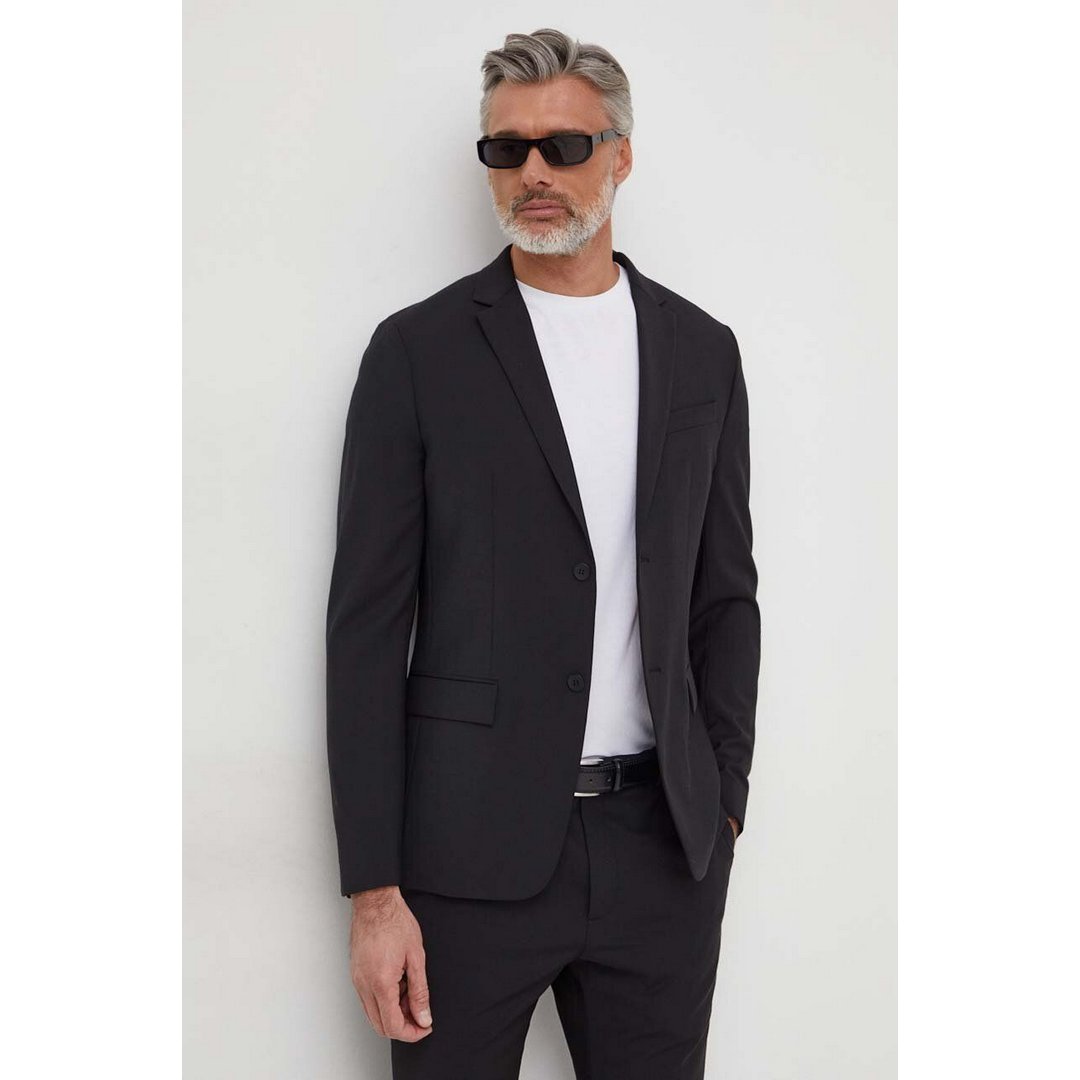 Modern Wool Blend Regular Blazer Ck Black / 50