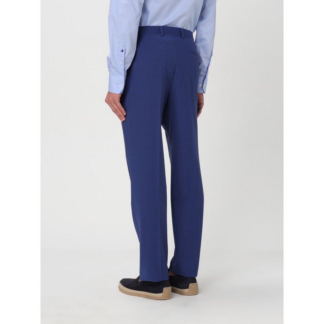 Modern Wool Blend Regular Pants Slate Blue / 50