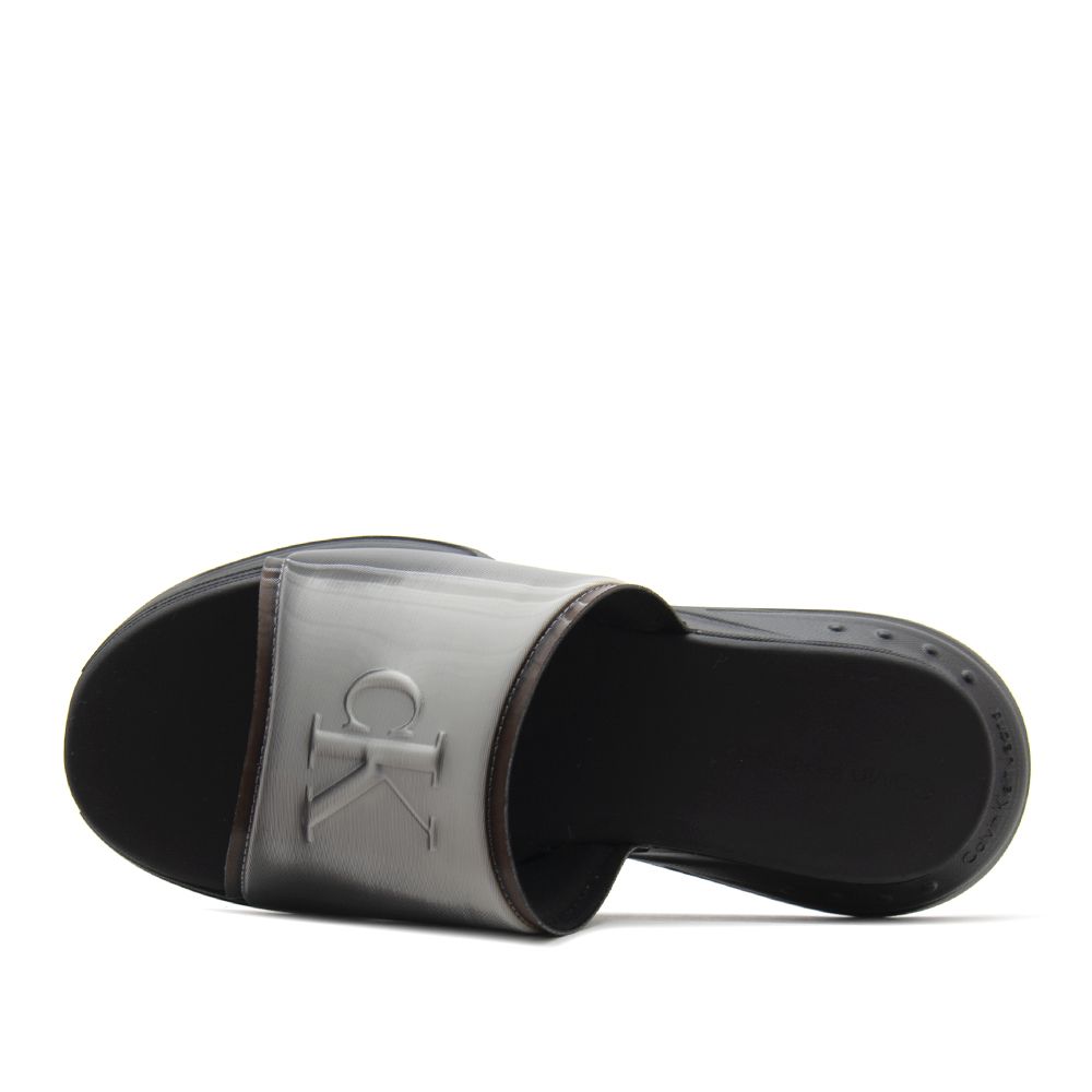 Chunky Comf Slide Mg Mr Met Black/Silver Metallic / 41