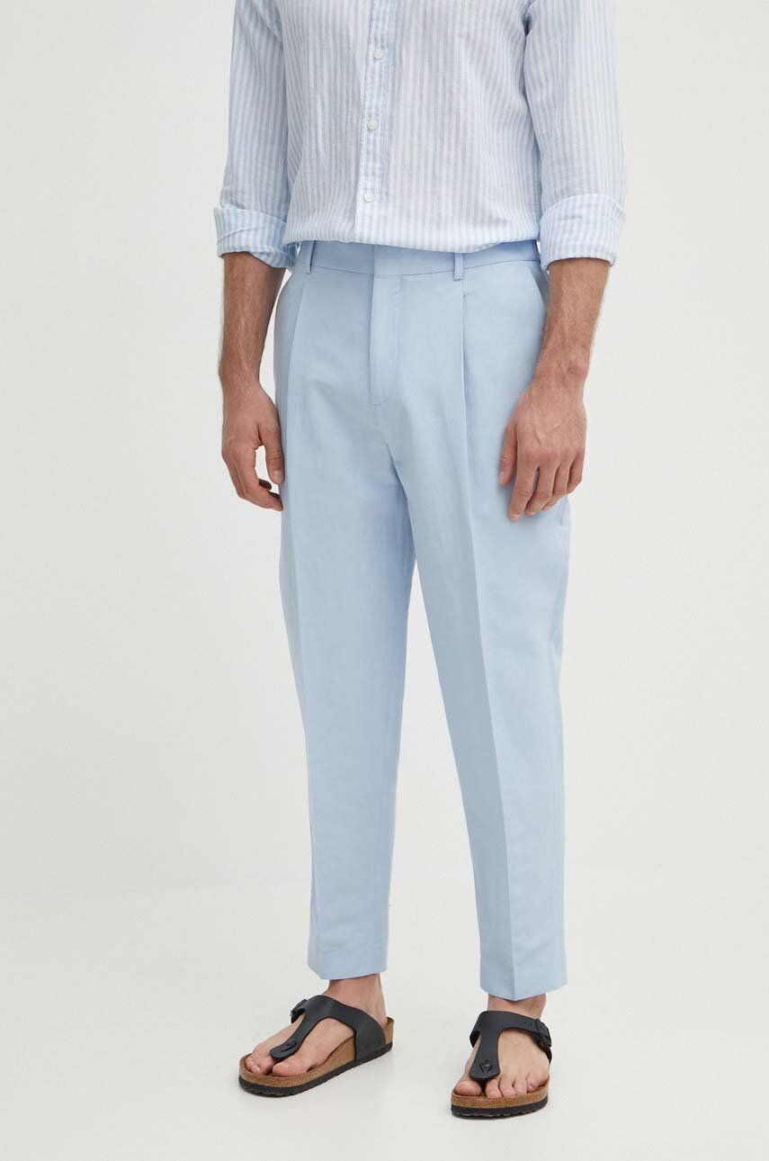 Linen Lyocell Cotton Pants Kentucky Blue / L