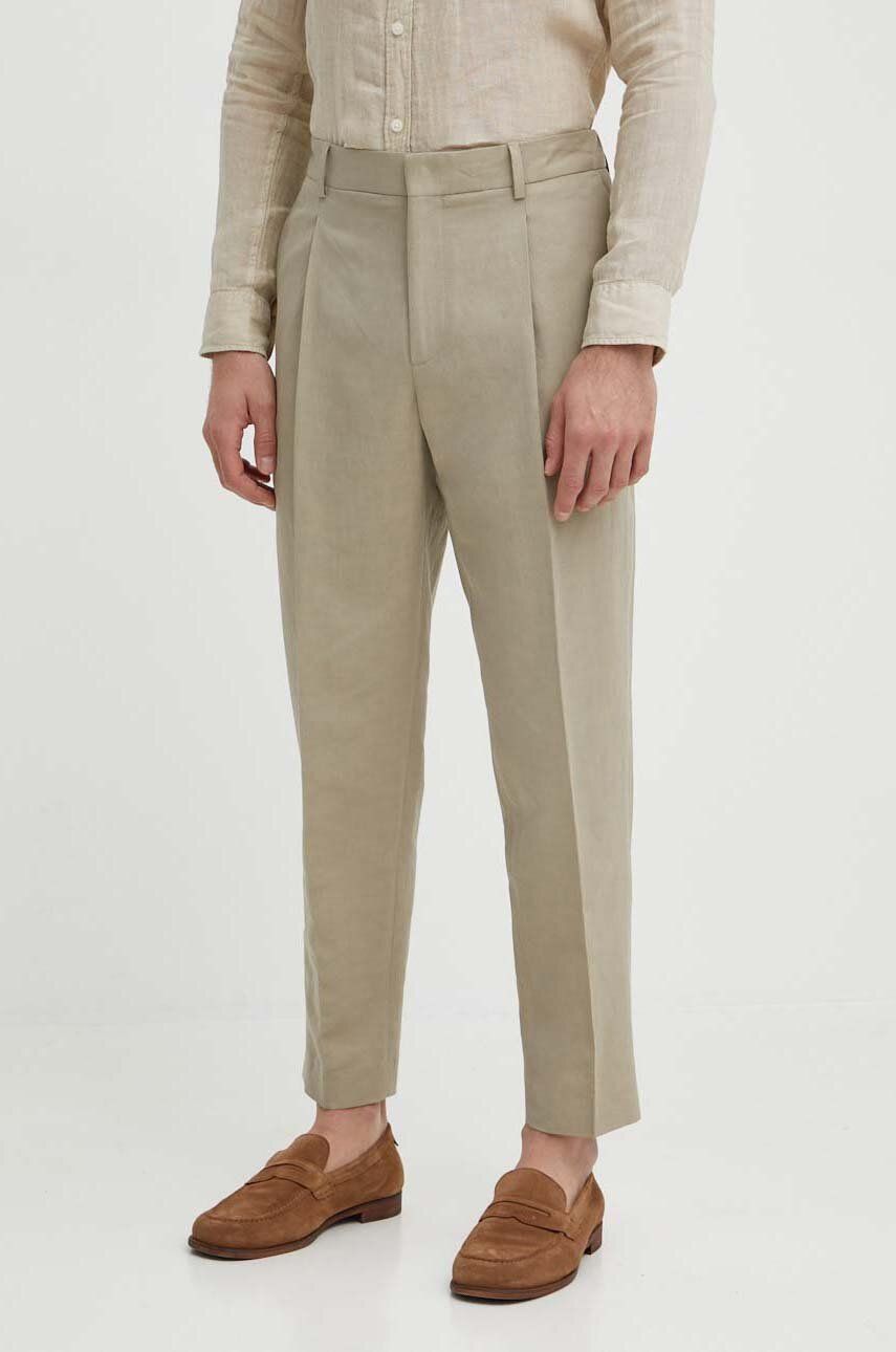 Linen Lyocell Cotton Pants Fresh Clay / L