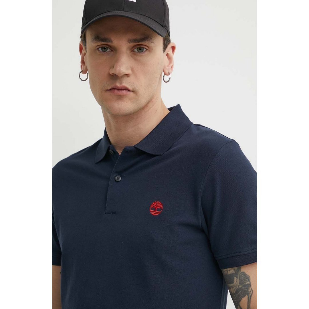 Short Sleeve Stretch Polo DARK SAPPHIRE / L