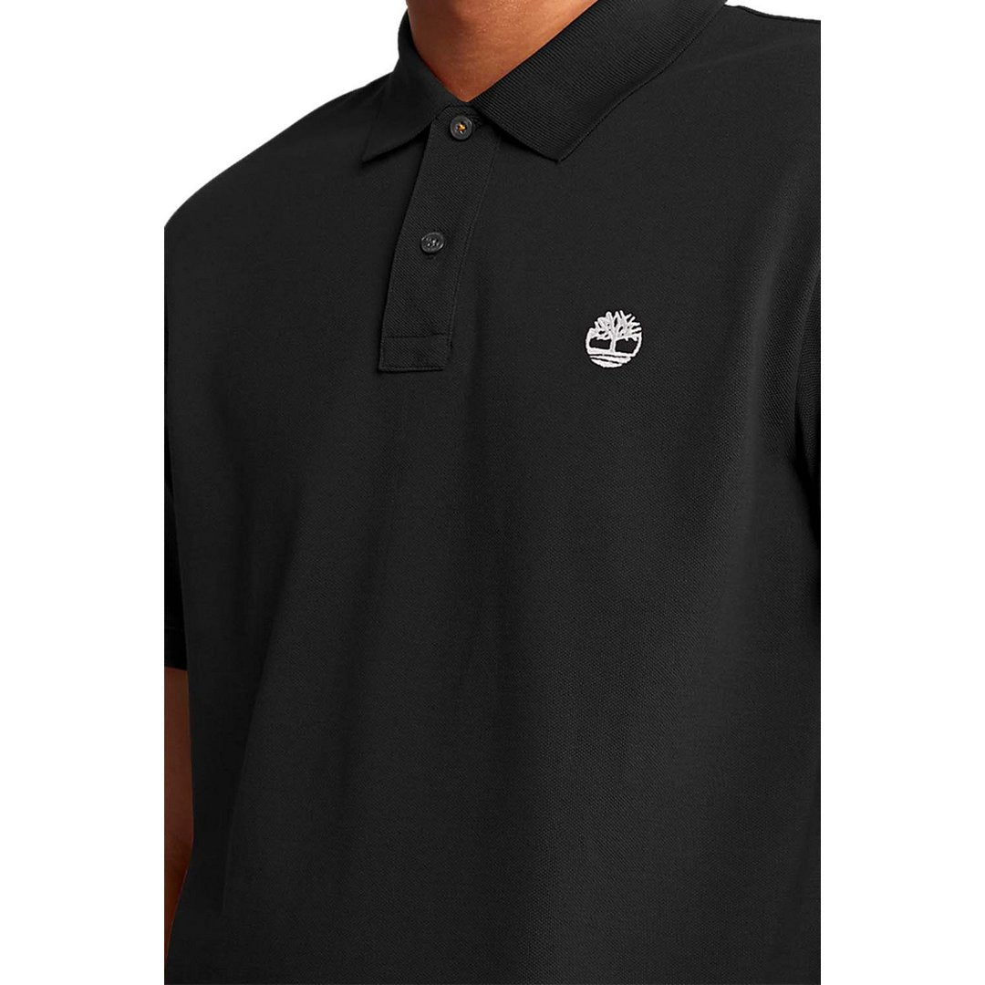 Pique Short Sleeve Polo BLACK / L