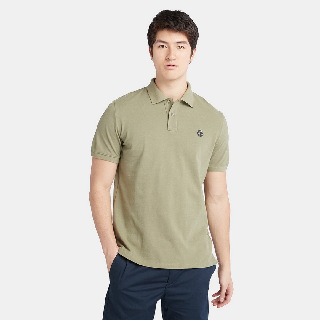 Pique Short Sleeve Polo CASSEL EARTH / L