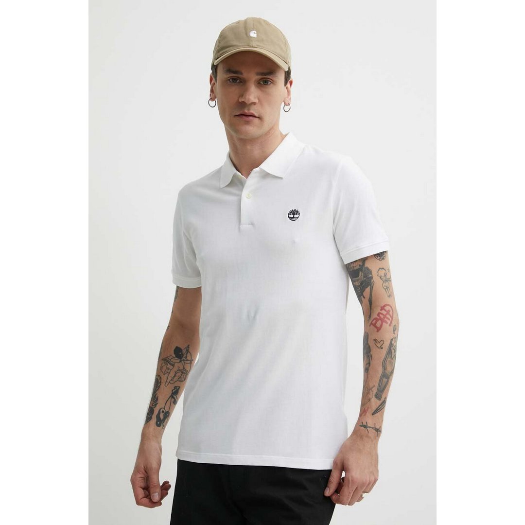 Short Sleeve Stretch Polo WHITE / L