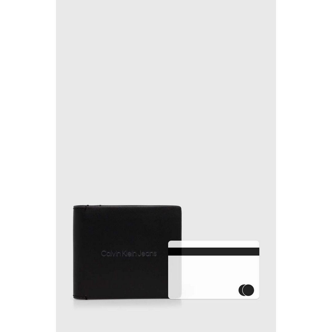 Logo Print Bifold W/Coin Black / OS