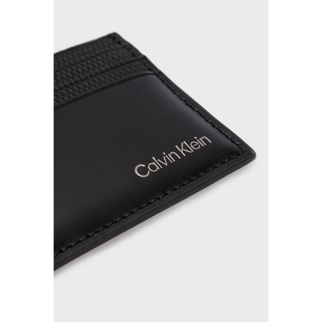 Ck Remote Cardholder 6Cc Ck Black Diamond Texture / OS