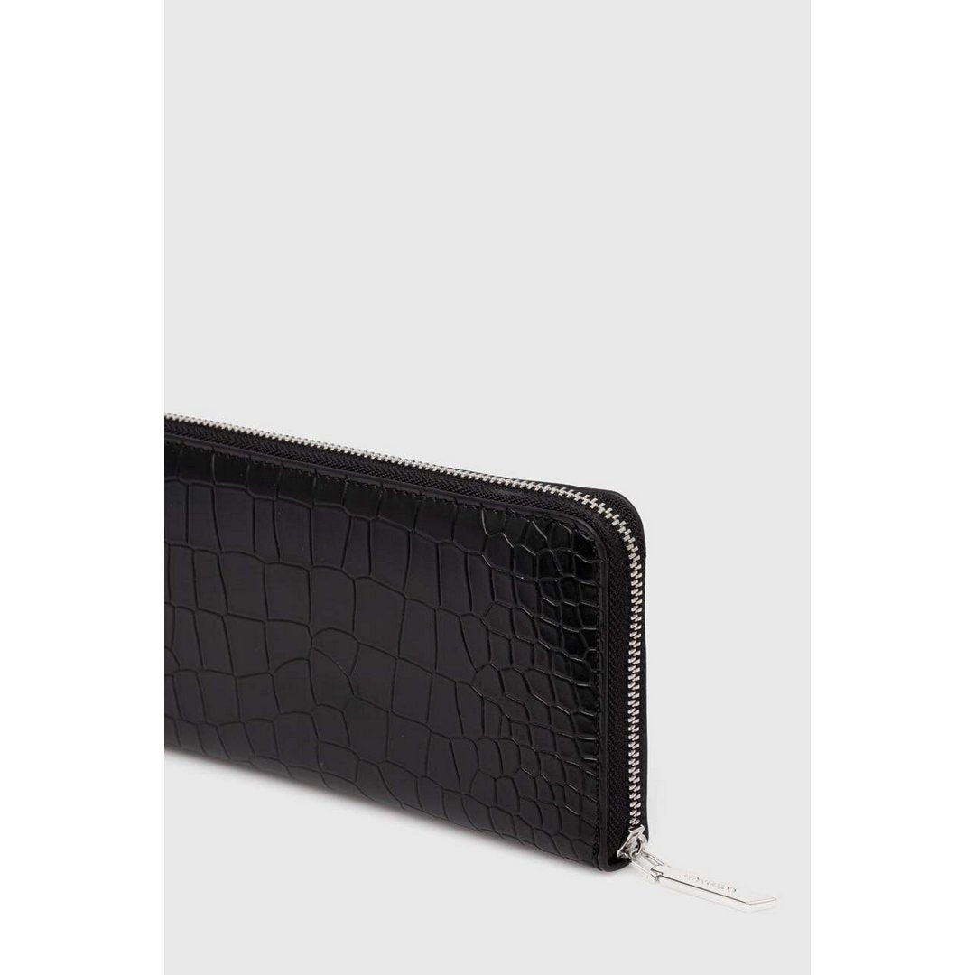 Ck Must Lg Zip Around_Croco Ck Black Croco / OS