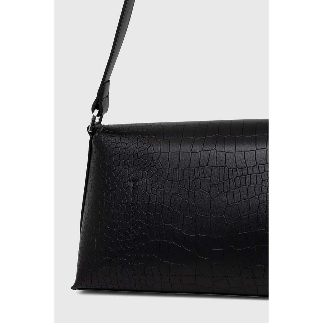 Ck Daily Shoulder Bag_Croco Ck Black Croco / OS