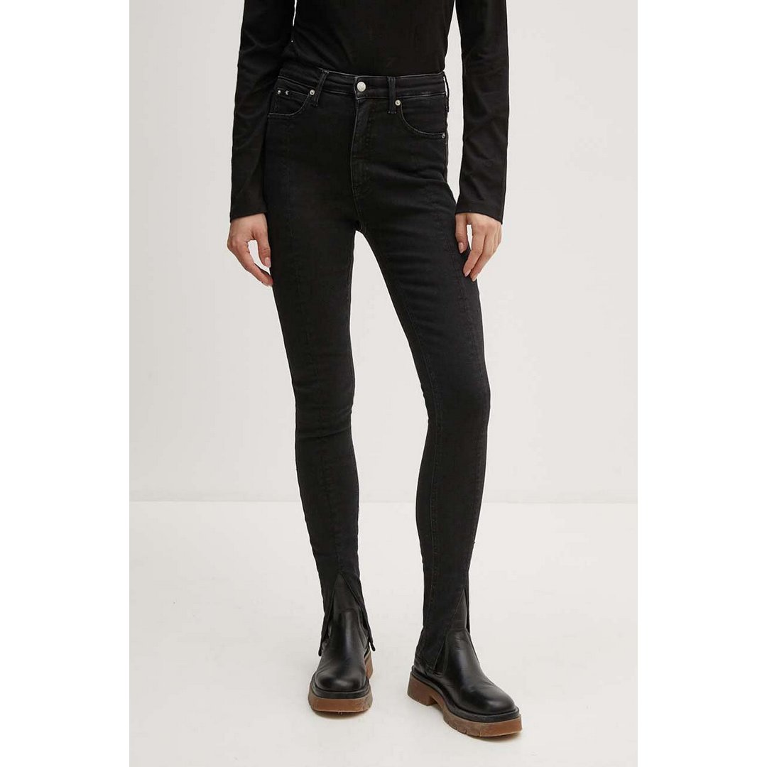 High Rise Super Skinny Denim Black / 3027